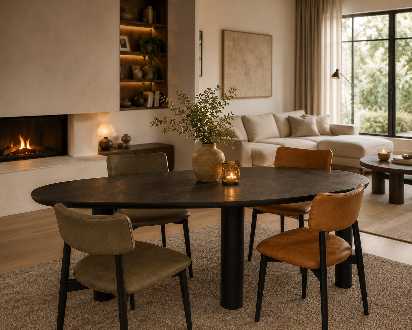 Mortex eettafel organisch