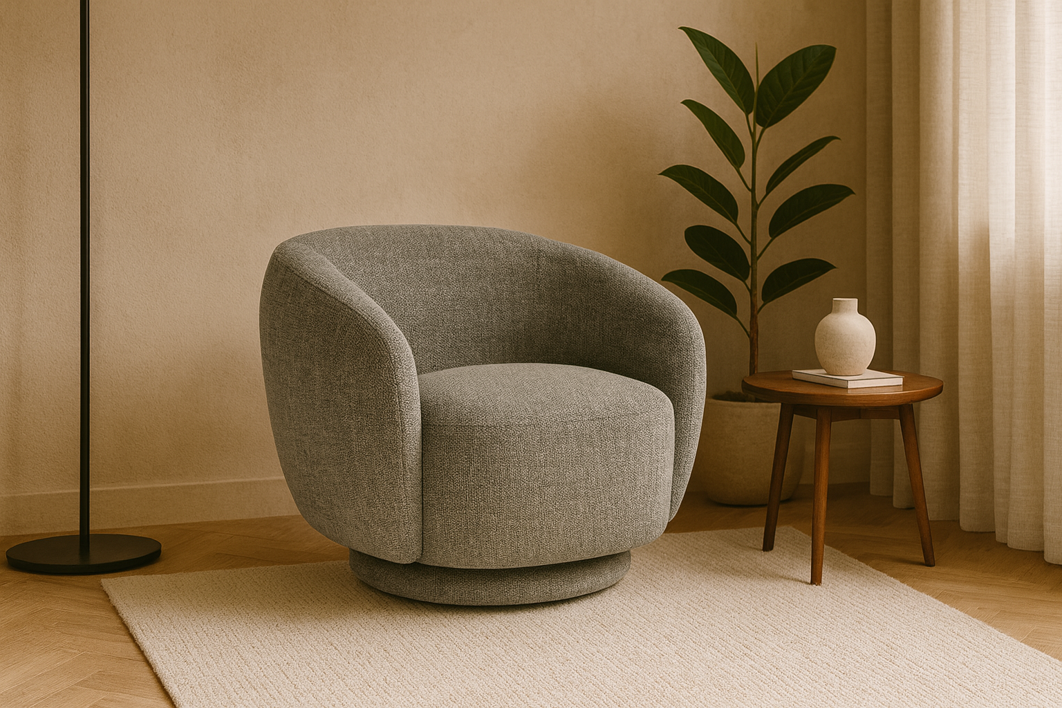 DRAAIFAUTEUIL CADIZ GROEN GRIJS