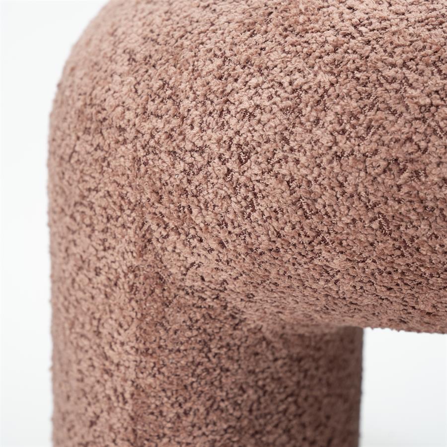 Bijzet poef Sahi - terracotta - afbeelding 2