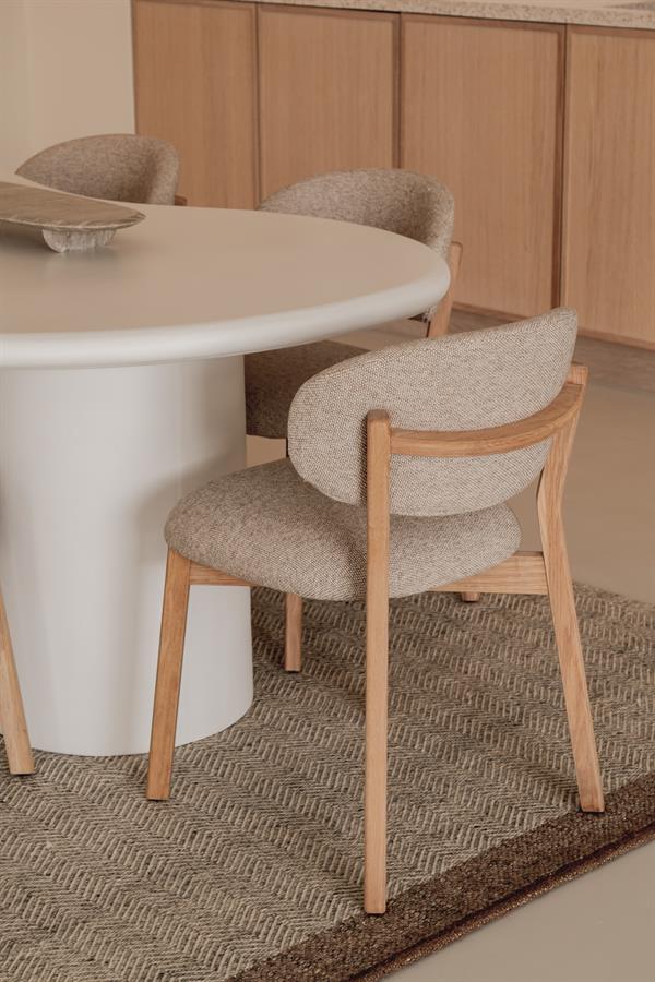 Eetkamerstoel Mikky naturel - taupe Moon - afbeelding 4
