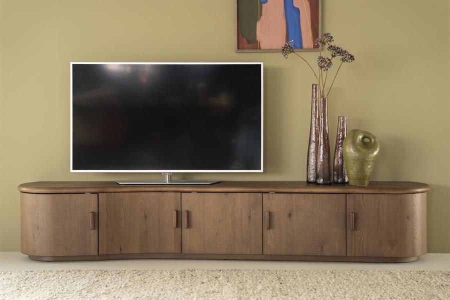 TV meubel Josh 240 cm - bruin - afbeelding 12