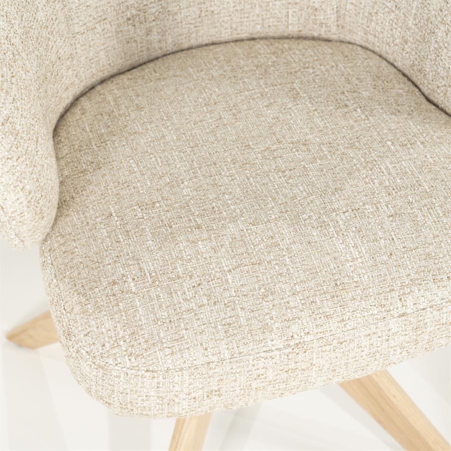 Eetkamertoel Connor naturel - beige Donna - afbeelding 13