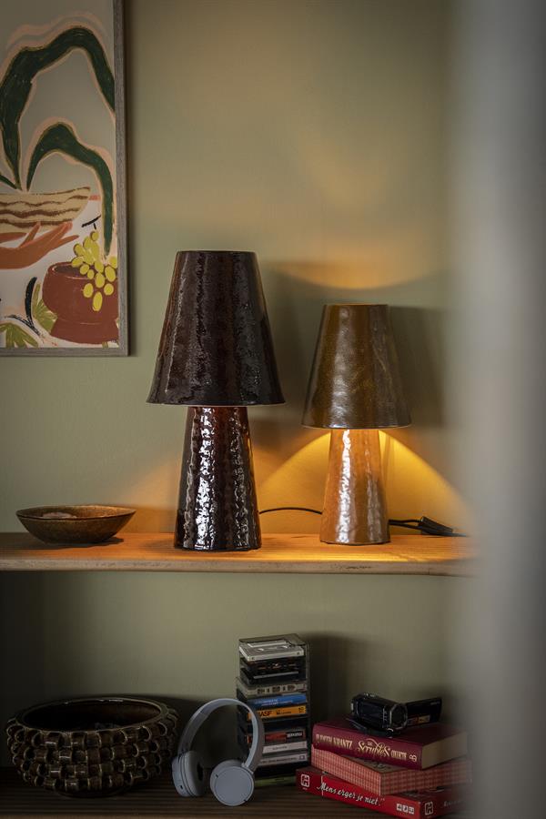 Lamp Clayton groot - bruin - afbeelding 5