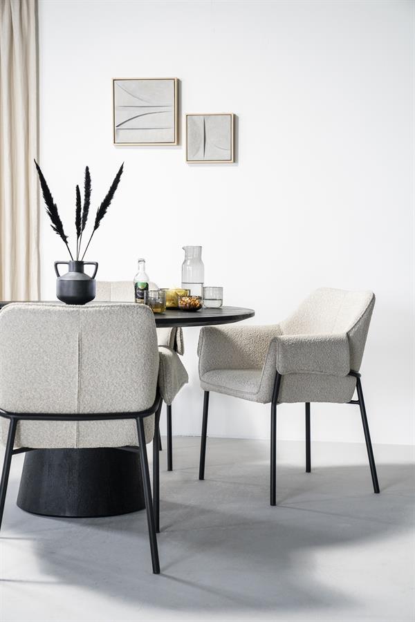 Eettafel Aron rond 130 - zwart - afbeelding 5
