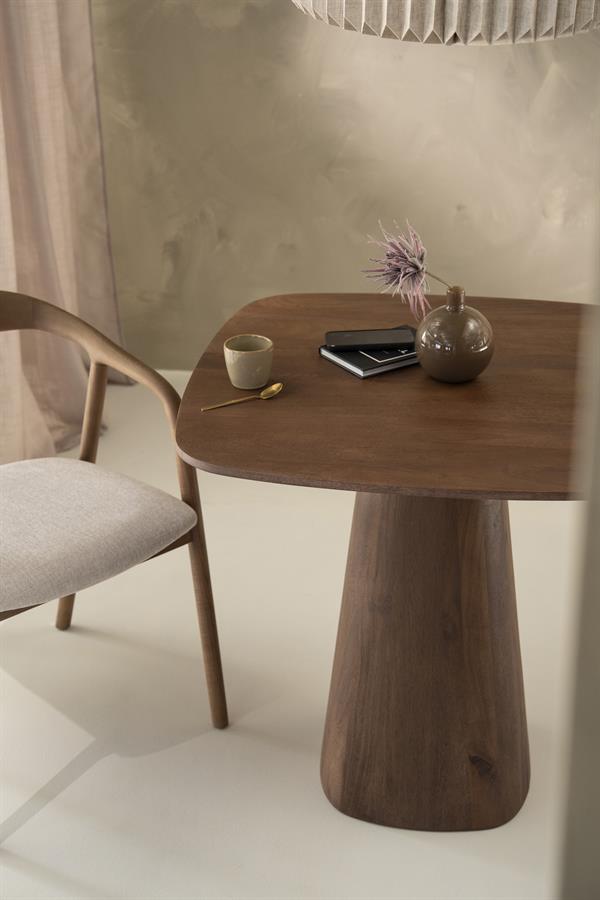 Eettafel Aron vierkant 80x80 - lichtbruin - afbeelding 7