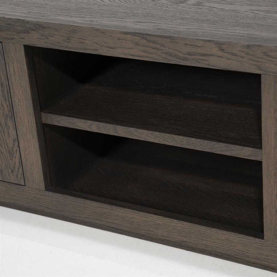 TV meubel Helsinki 160 cm - bruin - afbeelding 5
