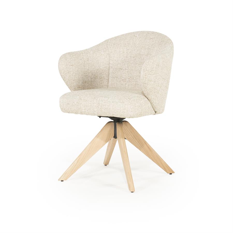 Eetkamertoel Connor naturel - beige Donna