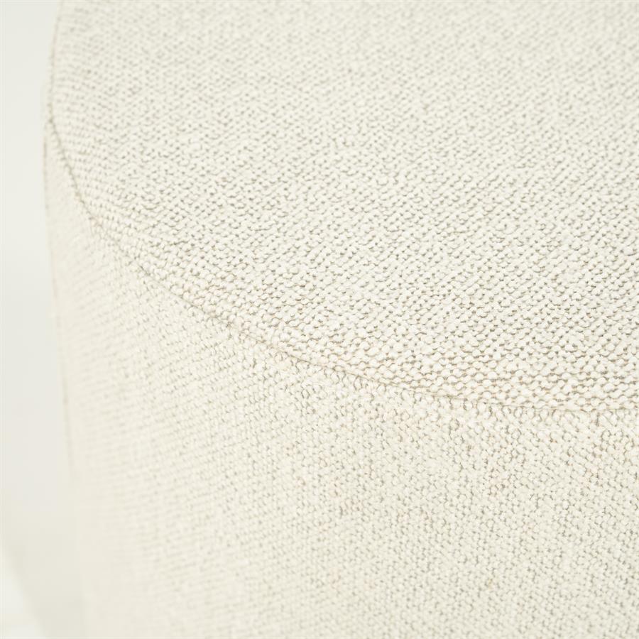 Poef Avah klein - beige Mantz - afbeelding 2