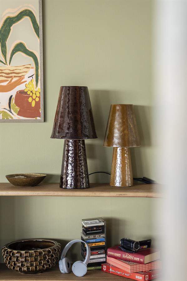 Lamp Clayton groot - bruin