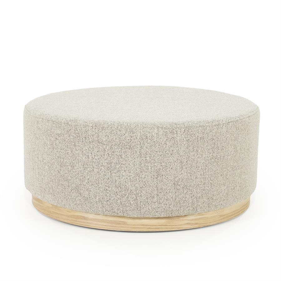Poef Avah groot - taupe Mantz