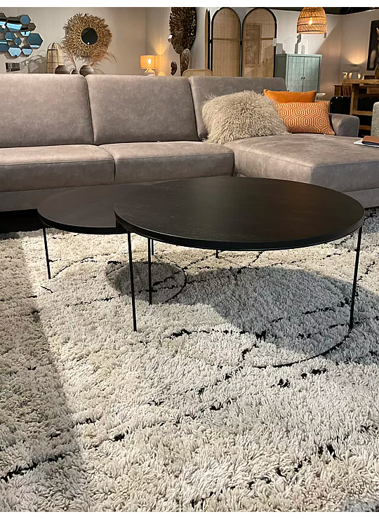 SALONTAFEL LAGOS - SET VAN 2 - ZWART