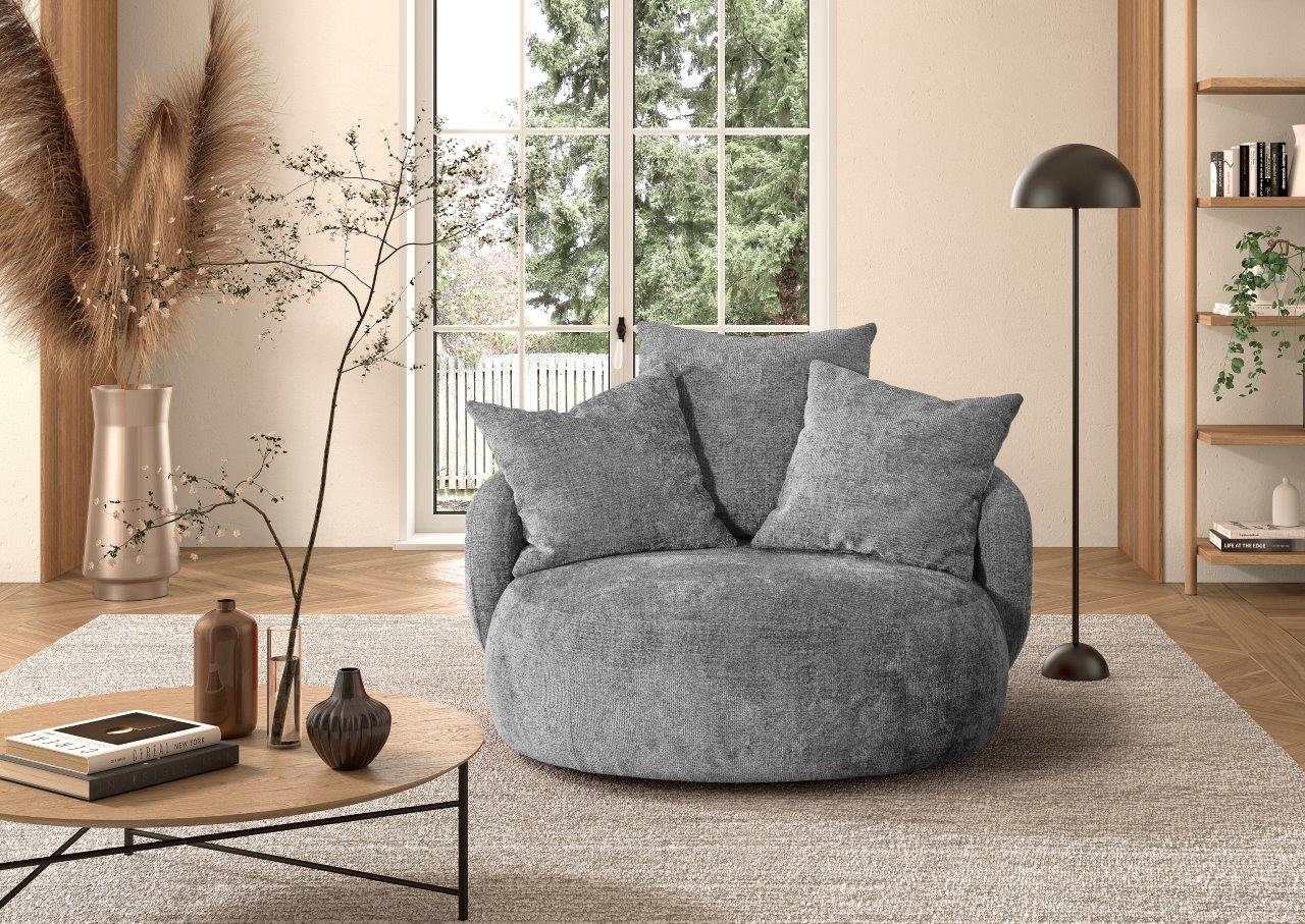 Fauteuil POP confortluxe beschikbaar draaibaar als 2-zit in diverse kleuren en stofcategorieën 